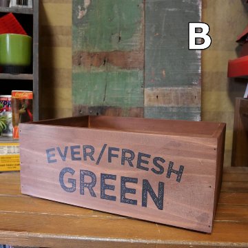 ポプラウッドボックス 収納ボックス 木箱 スタッカブル Lサイズ  インテリア雑貨 アメリカン雑貨の画像