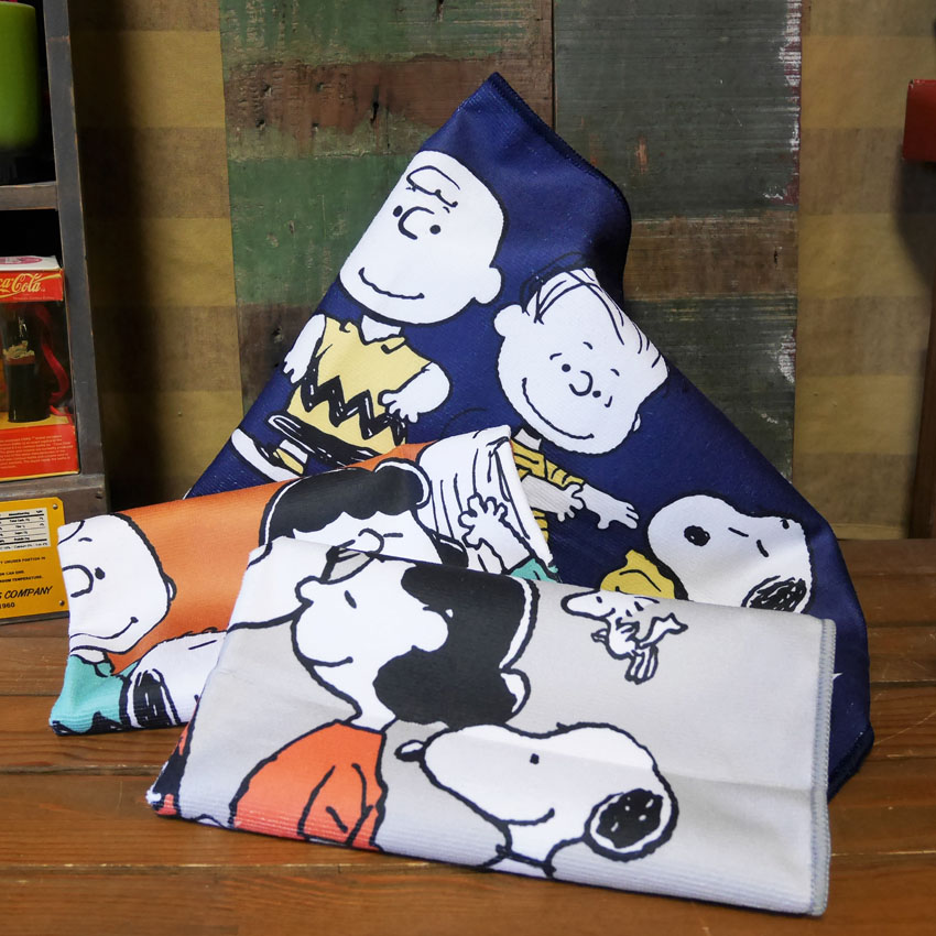 スヌーピー ライン デイリータオル SNOOPY タオル アメリカン雑貨の画像
