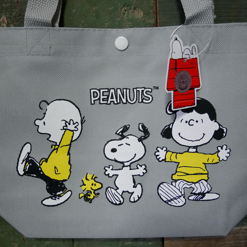 スヌーピーライン  ランチトートバッグ　手提げトートバッグ PEANUTS　アメリカン雑貨の画像