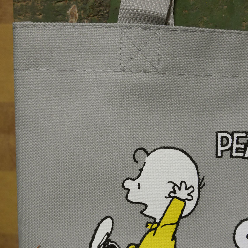 スヌーピーライン  ランチトートバッグ　手提げトートバッグ PEANUTS　アメリカン雑貨の画像