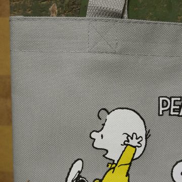 スヌーピーライン  ランチトートバッグ　手提げトートバッグ PEANUTS　アメリカン雑貨の画像
