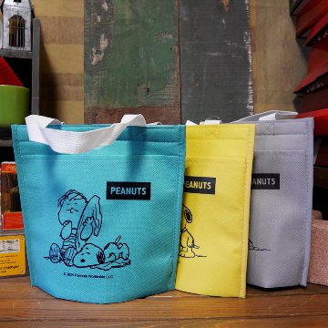 スヌーピーメイト 保冷 保温 バッグ SNOOPY手提げトートバッグ PEANUTS　アメリカン雑貨の画像