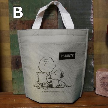スヌーピーメイト 保冷 保温 バッグ SNOOPY手提げトートバッグ PEANUTS　アメリカン雑貨の画像