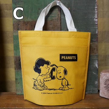 スヌーピーメイト 保冷 保温 バッグ SNOOPY手提げトートバッグ PEANUTS　アメリカン雑貨の画像