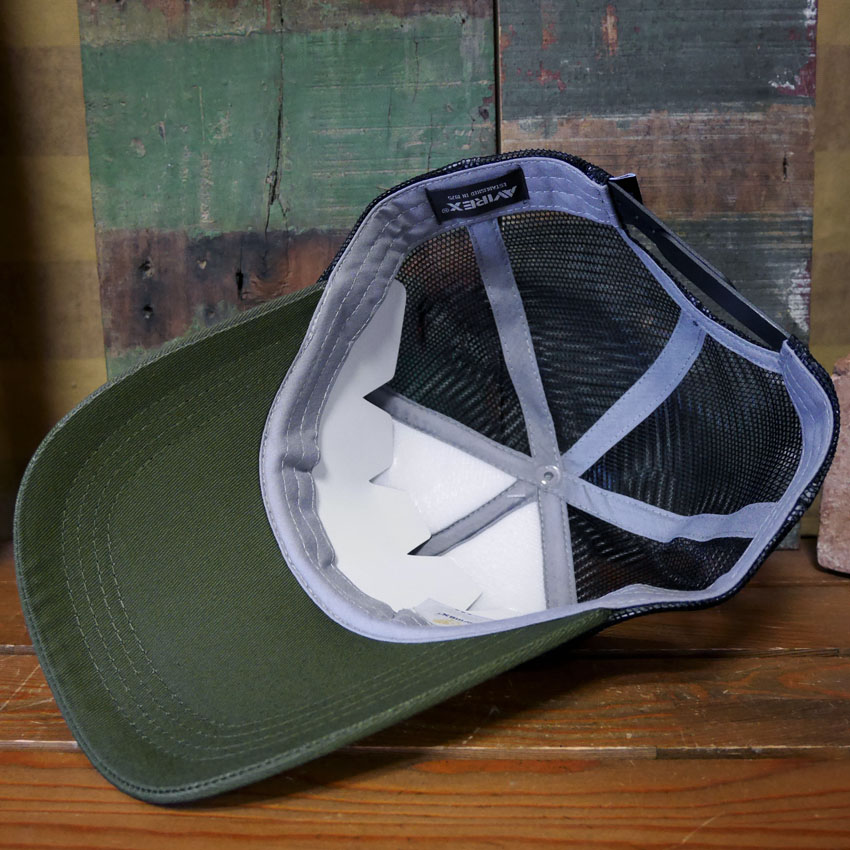 AVIREX エアフォース ロゴメッシュキャップ カーキ U.S.AIR FORCE  アヴィレックス ミリタリーアメカジ　アメリカン雑貨の画像