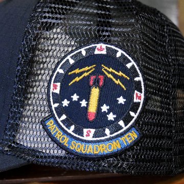 AVIREXU.S. ネイビー メッシュキャップ ブラック 帽子 EX AX U.S NAVY  アヴィレックス ミリタリーアメカジ　アメリカン雑貨の画像