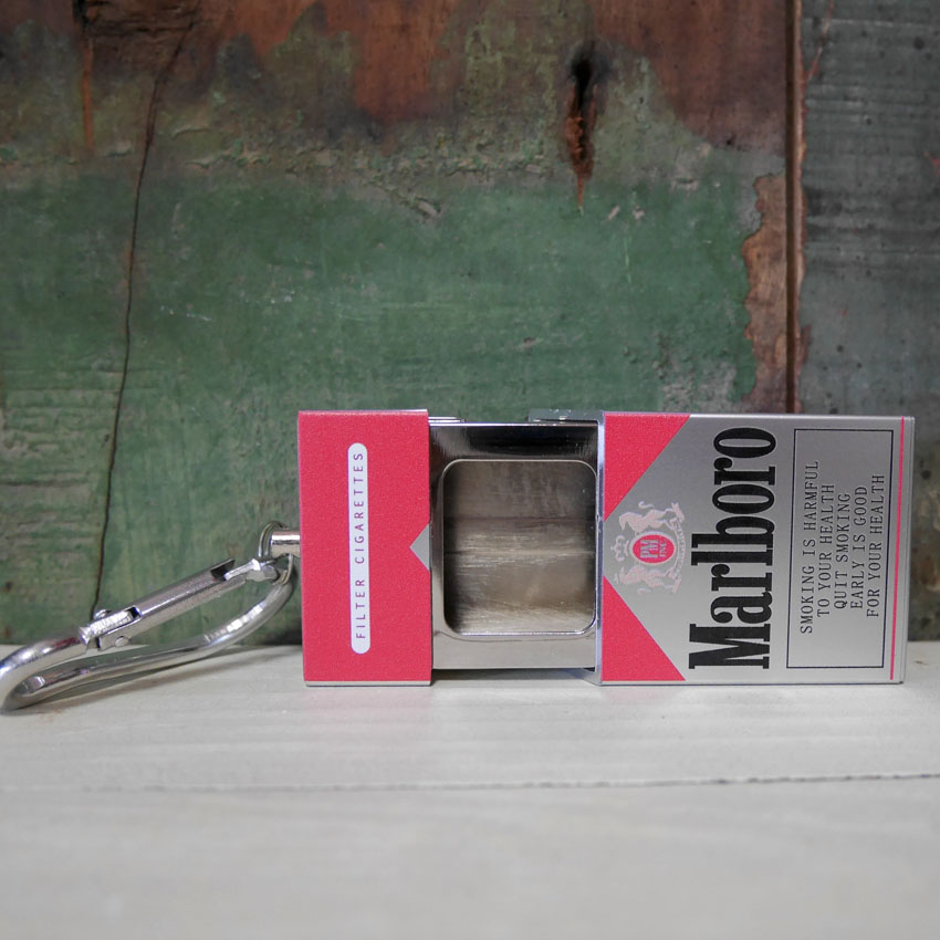 タバコ箱型 携帯灰皿 キーホルダー 灰皿 ジャックダニエル マルボロ　灰皿の画像