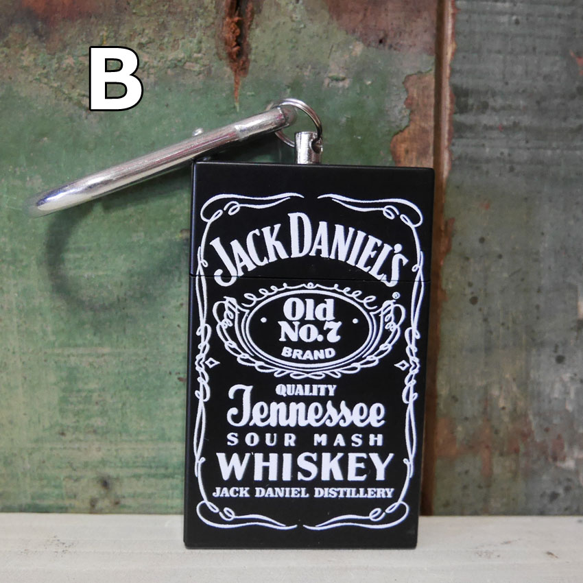 タバコ箱型 携帯灰皿 キーホルダー 灰皿 ジャックダニエル マルボロ　灰皿の画像