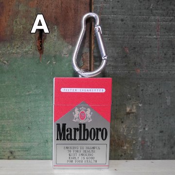 タバコ箱型 携帯灰皿 キーホルダー 灰皿 ジャックダニエル マルボロ　灰皿の画像