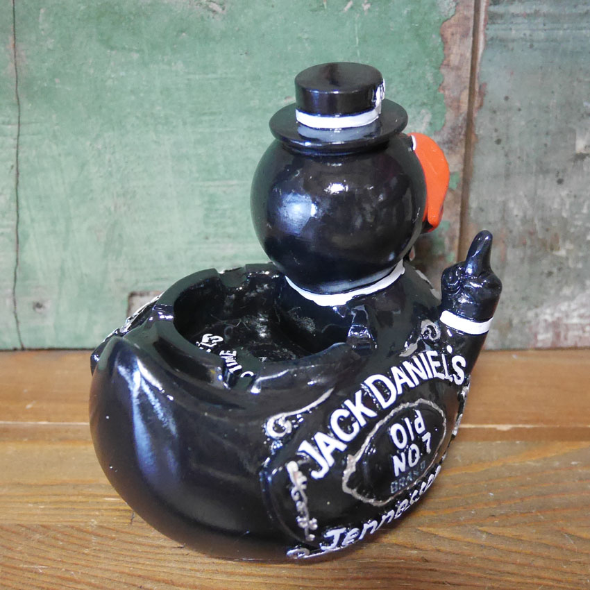 ジャックダニエル　ブラックダックアッシュトレイ 卓上灰皿　レジン製灰皿 アメリカン雑貨の画像