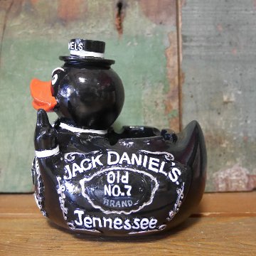 ジャックダニエル　ブラックダックアッシュトレイ 卓上灰皿　レジン製灰皿 アメリカン雑貨の画像