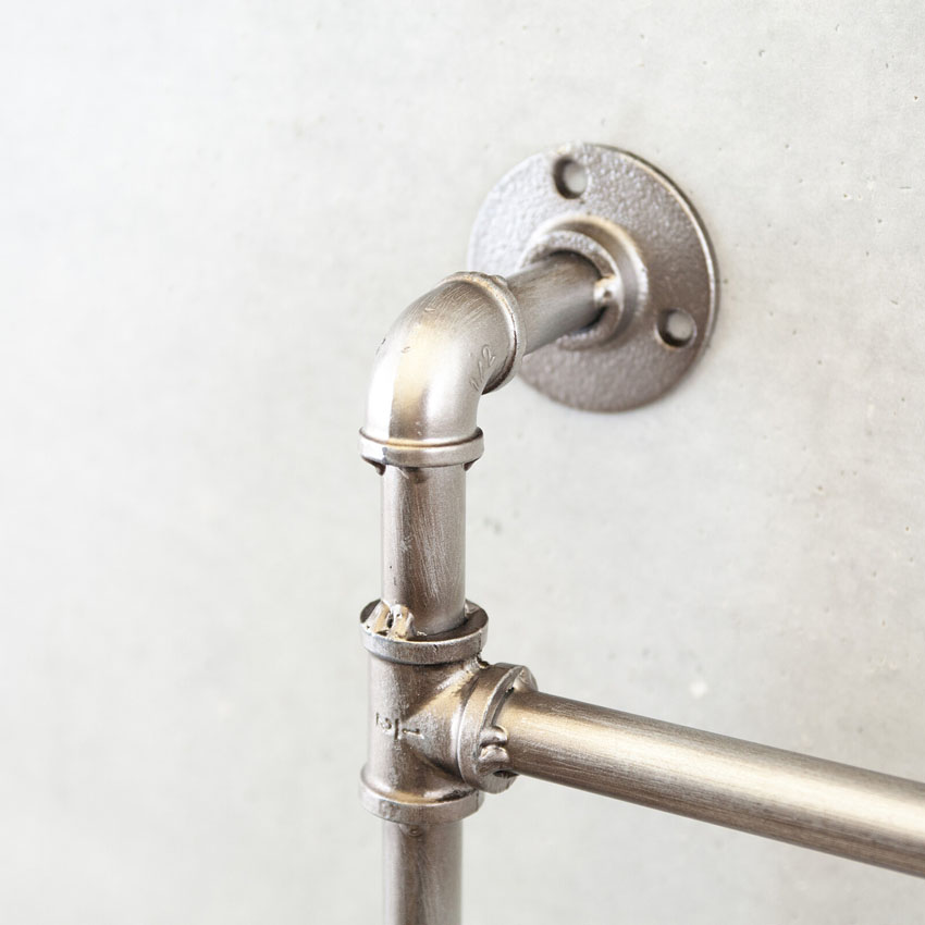 インダストリアルメタル トイレットペーパーホルダー タオルハンガー　アイアン ガレージインテリア　アメリカン雑貨の画像