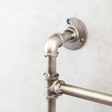 インダストリアルメタル トイレットペーパーホルダー タオルハンガー　アイアン ガレージインテリア　アメリカン雑貨の画像