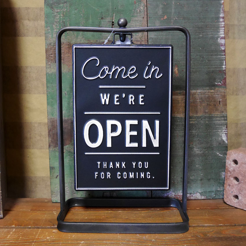 OPEN & CLOSED 両面スタンド Ultimate decor アルティメットデコール オープン クローズ サイン看板 アメリカン雑貨の画像