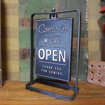 OPEN & CLOSED 両面スタンド Ultimate decor アルティメットデコール オープン クローズ サイン看板 アメリカン雑貨の画像