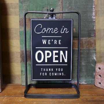 OPEN & CLOSED 両面スタンド Ultimate decor アルティメットデコール オープン クローズ サイン看板 アメリカン雑貨の画像