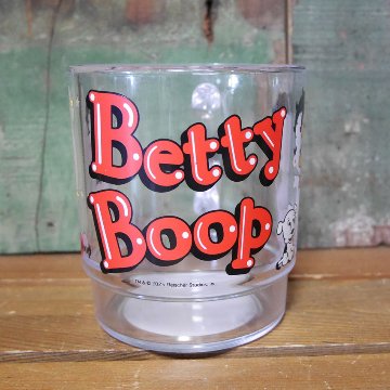 ベティブープ ミルキー スタッキング マグカップ BETTY BOOP クリアカップ コップ ファイヤーキング風 アメリカン雑貨の画像