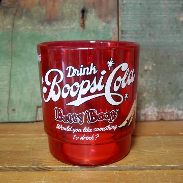 ベティブープ ミルキー スタッキング マグカップ BETTY BOOP クリアカップ コップ ファイヤーキング風 アメリカン雑貨の画像
