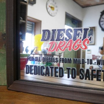 NHRA ウッド パブミラー DRAG RACE インテリア ウォールミラー 鏡 ナショナル・ホット・ロッド・アソシエーション アメリカン雑貨の画像