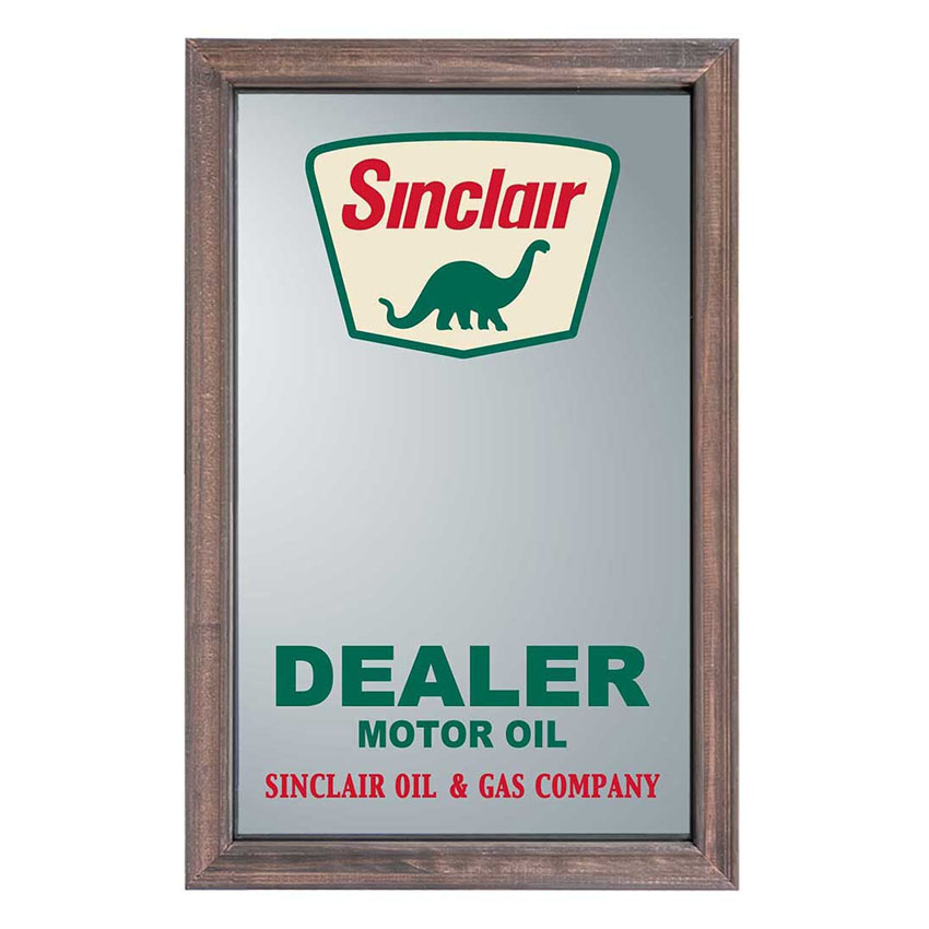 SINCLAIR ウッド パブミラー シンクレア インテリア ウォールミラー 鏡  アメリカン雑貨の画像