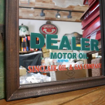 SINCLAIR ウッド パブミラー シンクレア インテリア ウォールミラー 鏡  アメリカン雑貨の画像