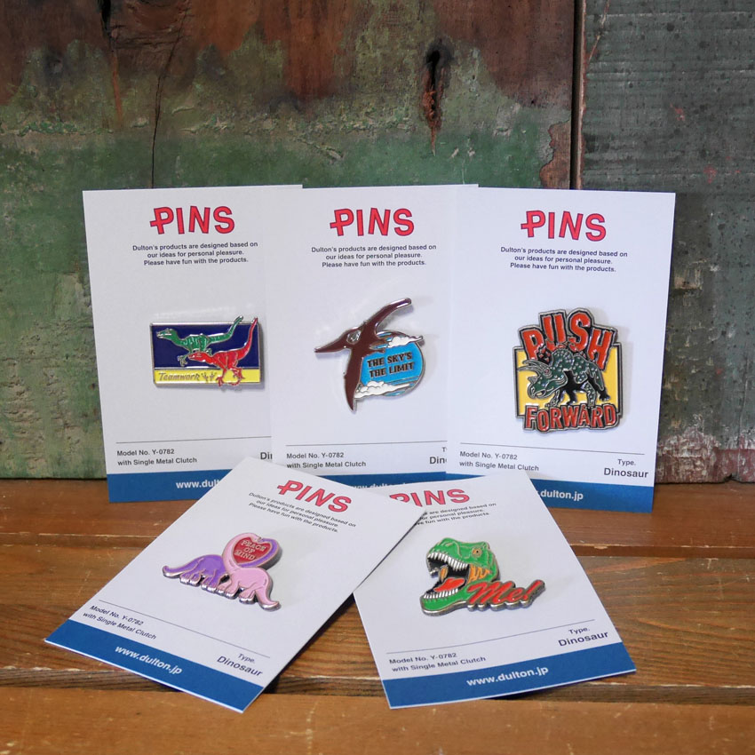 ダルトン ピンバッジ アクセサリー ピンズ DULTON dinosaur 恐竜