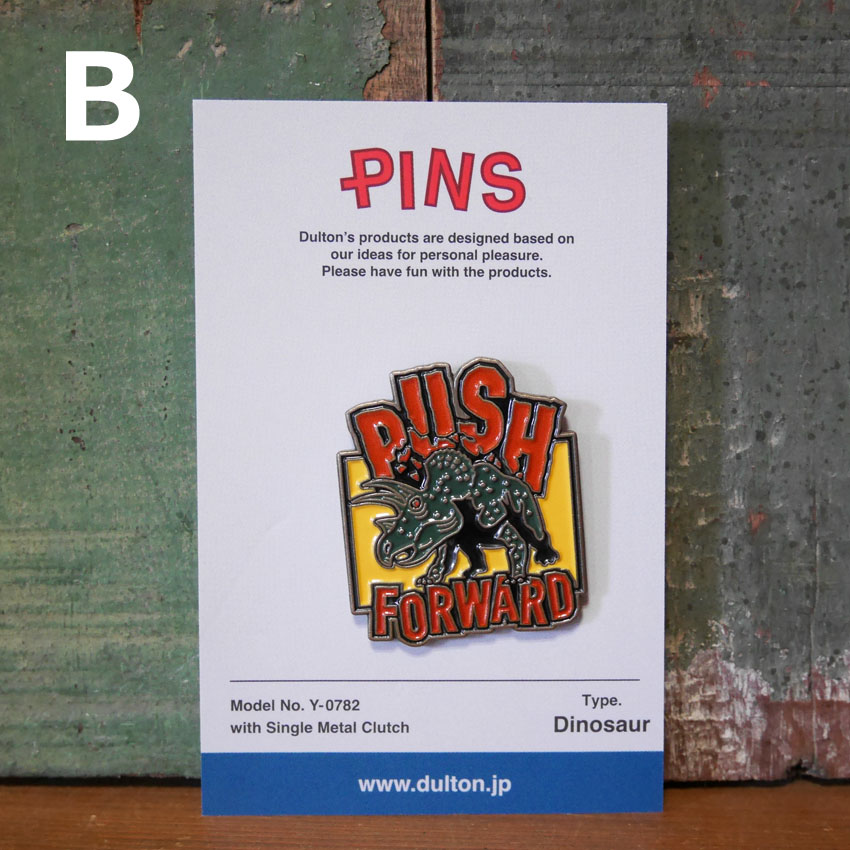 ダルトン ピンバッジ アクセサリー  ピンズ DULTON  dinosaur 恐竜　アメリカン雑貨の画像