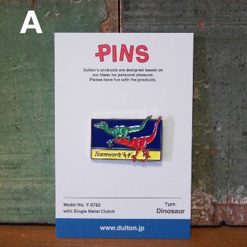 ダルトン ピンバッジ アクセサリー  ピンズ DULTON  dinosaur 恐竜　アメリカン雑貨の画像