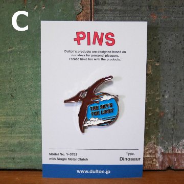 ダルトン ピンバッジ アクセサリー  ピンズ DULTON  dinosaur 恐竜　アメリカン雑貨の画像