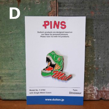 ダルトン ピンバッジ アクセサリー  ピンズ DULTON  dinosaur 恐竜　アメリカン雑貨の画像