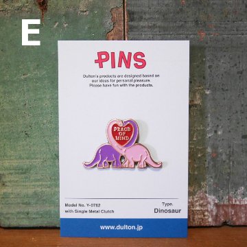 ダルトン ピンバッジ アクセサリー  ピンズ DULTON  dinosaur 恐竜　アメリカン雑貨の画像