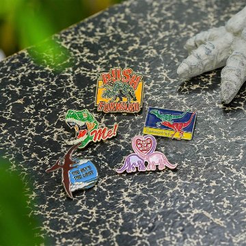 ダルトン ピンバッジ アクセサリー  ピンズ DULTON  dinosaur 恐竜　アメリカン雑貨の画像