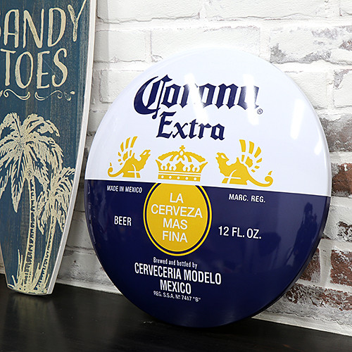 コロナビール ドームメタルサイン CORONA BEER  ブリキ看板　アメリカン雑貨の画像