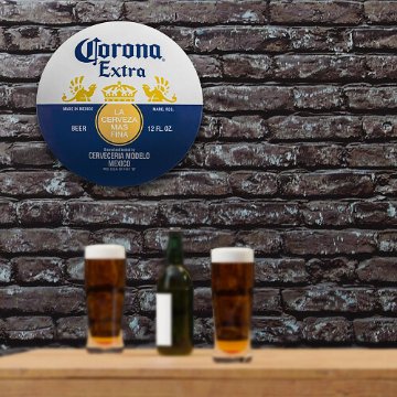 コロナビール ドームメタルサイン CORONA BEER  ブリキ看板　アメリカン雑貨の画像