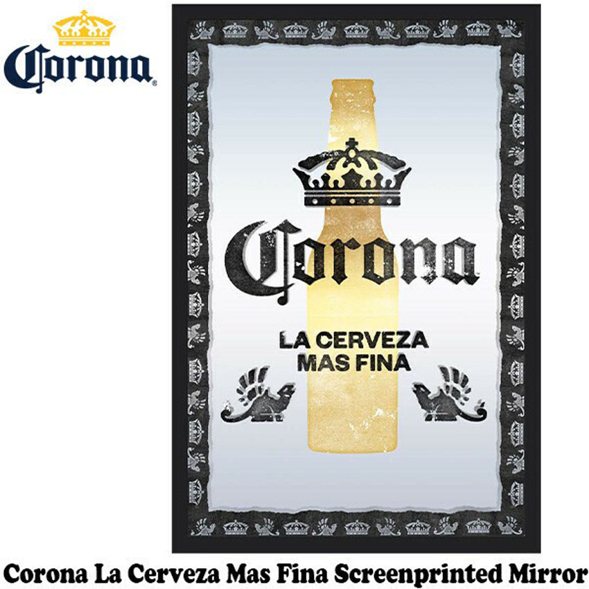 コロナビール パブミラー インテリア ウォールミラー 鏡 CORONA  ガレージミラーアメリカン雑貨の画像