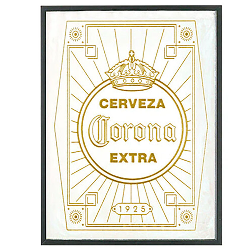 コロナビール パブミラー インテリア ウォールミラー 鏡 CORONA  ガレージミラーアメリカン雑貨の画像