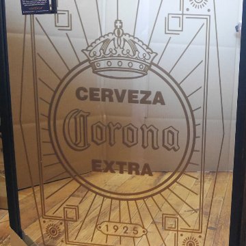コロナビール パブミラー インテリア ウォールミラー 鏡 CORONA  ガレージミラーアメリカン雑貨の画像