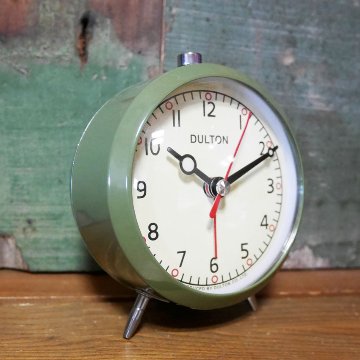 目覚まし時計 オリーブ アラームクロック　DULTON ダルトン　アメリカン雑貨の画像