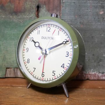 目覚まし時計 オリーブ アラームクロック　DULTON ダルトン　アメリカン雑貨の画像