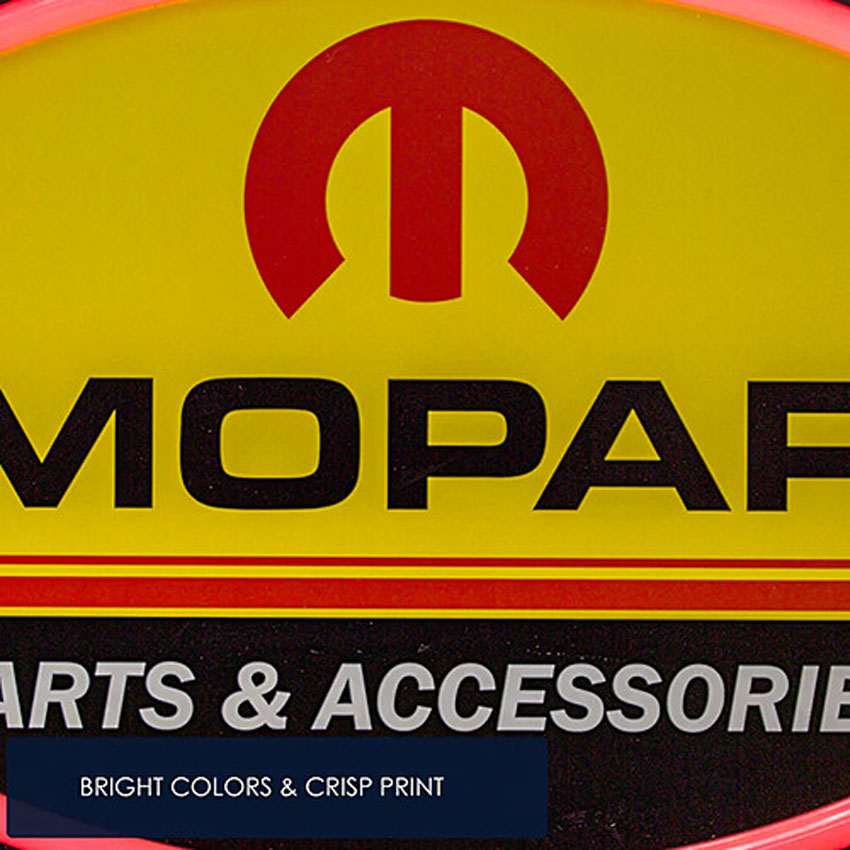 LEDネオンサイン MOPAR CHRYSLER PARTS　オーバル ロープネオンサイン看板　アメリカンインテリアの画像