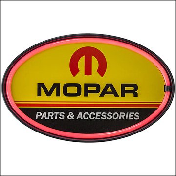 LEDネオンサイン MOPAR CHRYSLER PARTS　オーバル ロープネオンサイン看板　アメリカンインテリアの画像