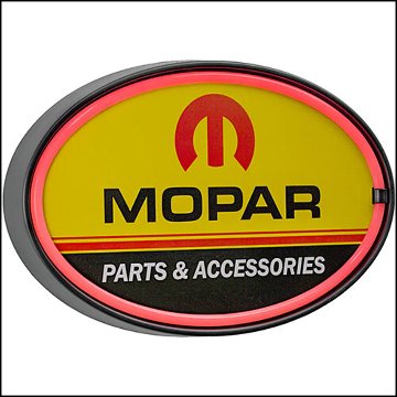 LEDネオンサイン MOPAR CHRYSLER PARTS　オーバル ロープネオンサイン看板　アメリカンインテリアの画像