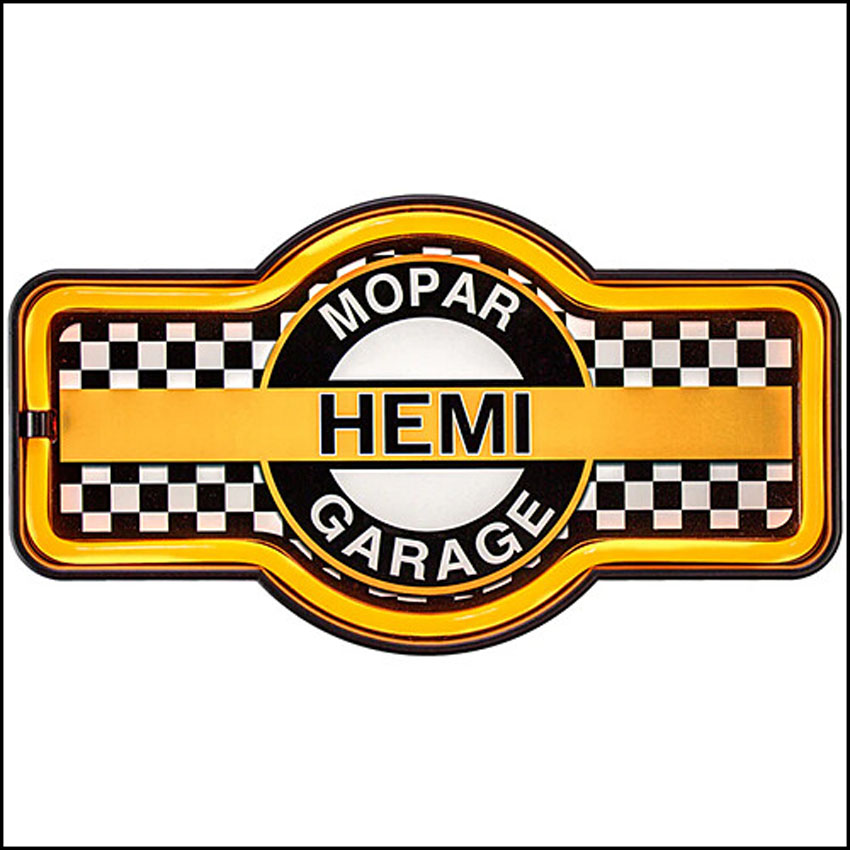 LEDネオンサインCHRYSLER MOPAR HEMI GARAGE　ロープネオンサイン看板　アメリカンインテリアの画像