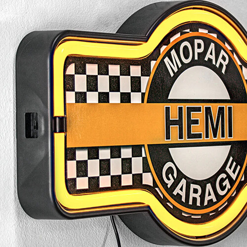 LEDネオンサインCHRYSLER MOPAR HEMI GARAGE　ロープネオンサイン看板　アメリカンインテリアの画像
