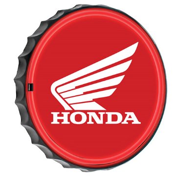 LEDネオンサイン ホンダ　HONDA LOGO ボトルキャップ　ロープネオンサイン看板　アメリカンインテリアの画像
