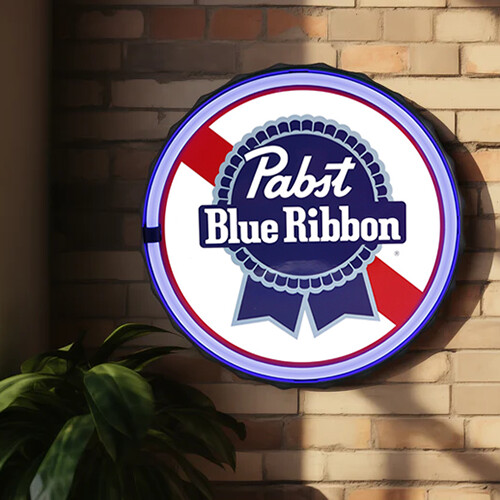 Pabst Blue Ribbon パブストネオン看板 LEDネオンサイン LEDネオンサイン PABST BLUE RIBBONボトル