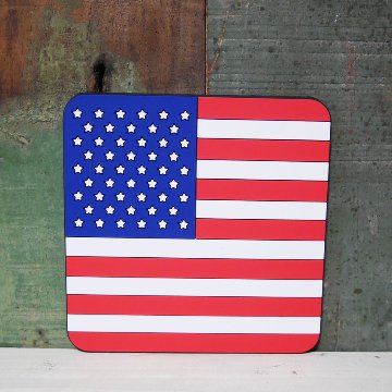 USフラッグ　ラバーコースター キッチン雑貨 カフェ バー　星条旗　アメリカン雑貨の画像
