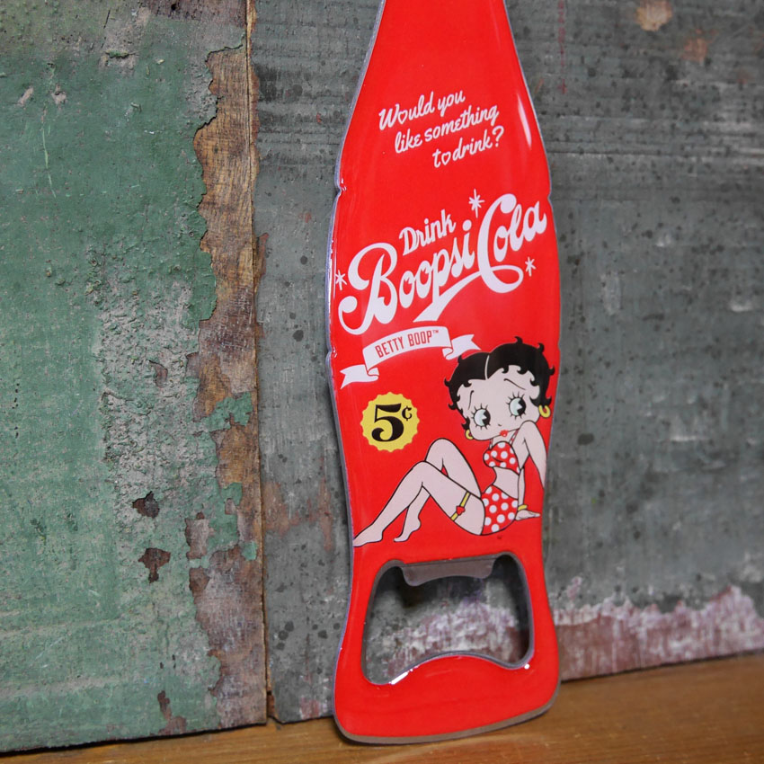 アメリカン BOTTLE OPENER◼︎ボトルオープナーマグネット  キッチン雑貨 カフェ バー　ベティブープ　アメリカン雑貨の画像
