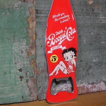 アメリカン BOTTLE OPENER◼︎ボトルオープナーマグネット  キッチン雑貨 カフェ バー　ベティブープ　アメリカン雑貨の画像