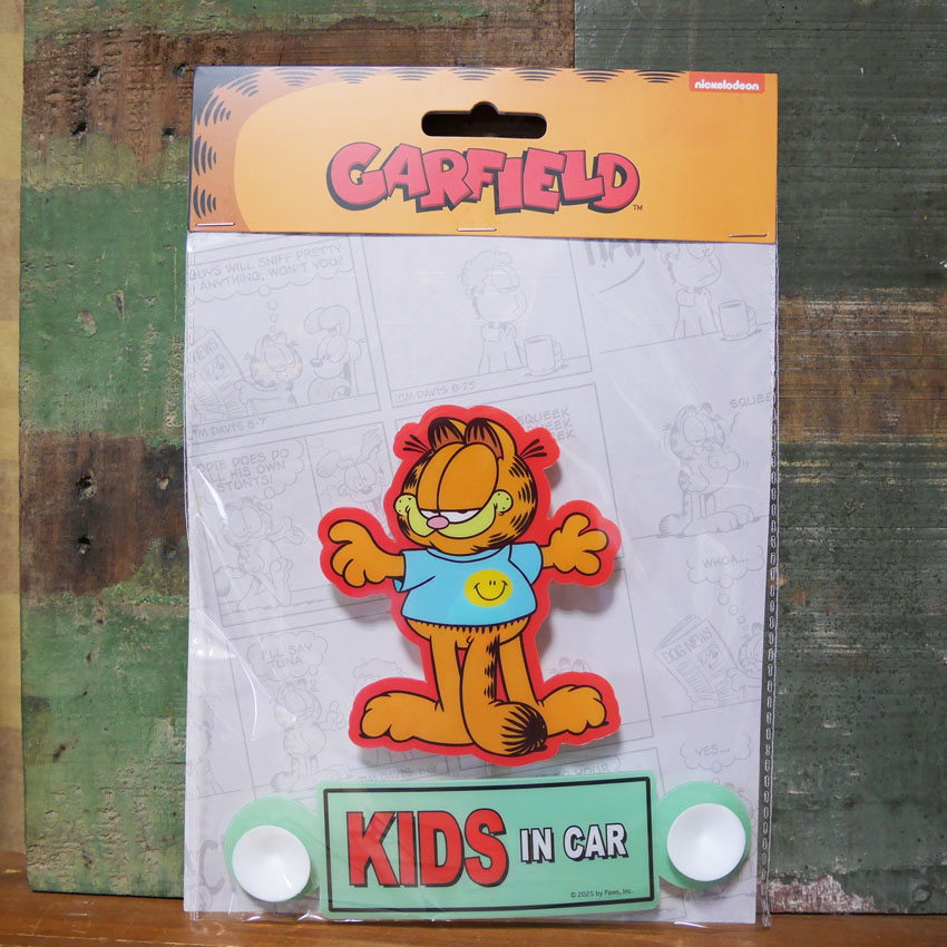 カーサインWINDOW SIGN スイングサイン セーフティサイン◾️ガーフィールドウィンドウサイン  アメリカン雑貨の画像